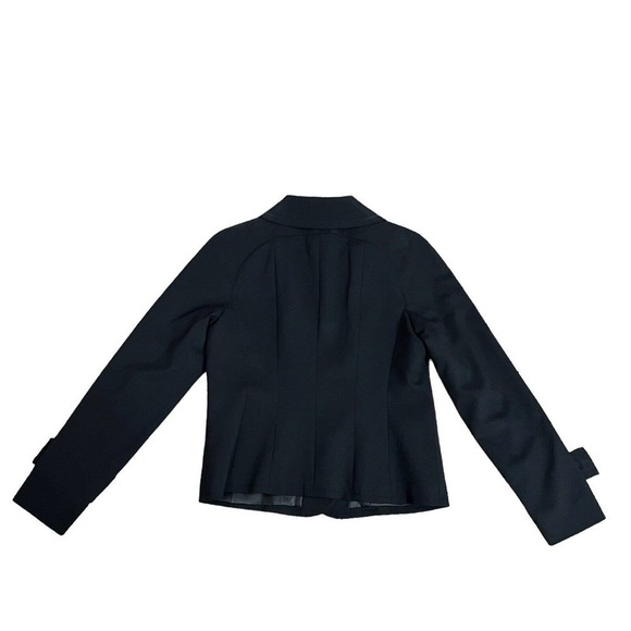 Pendleton Blazer Women’s Black Virgin Wool Blend Jacket Size 8 4 Button Collared - Picture 4 of 10